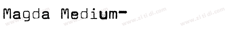 Magda Medium字体转换